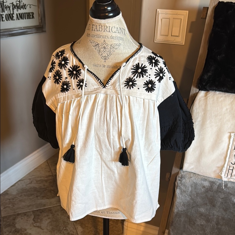 Coleobella  Boho Chic Embroidered Blouse